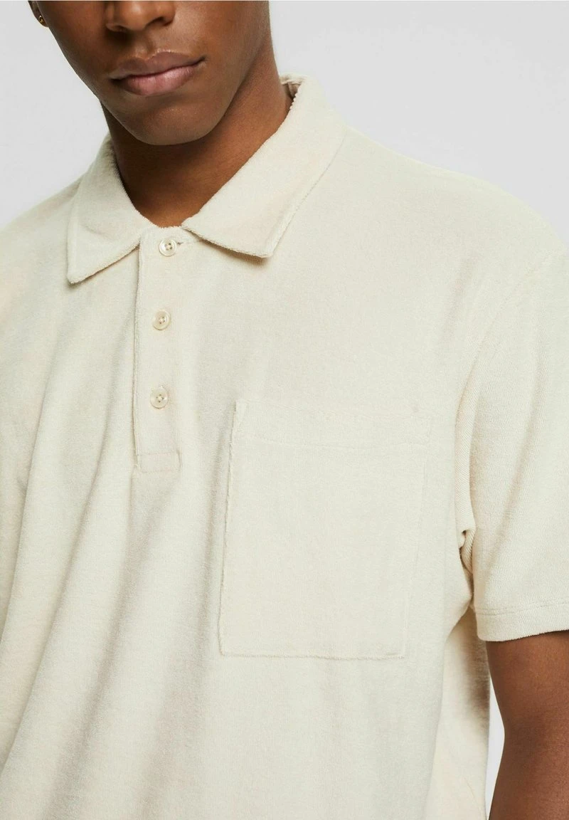 Esprit Herren FROTTEE - Poloshirt - Cream Beige 6 Esprit Herren FROTTEE - Poloshirt - Cream Beige – Bild 4