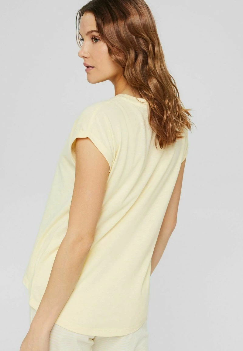 Esprit Damen Nachtwäsche Shirt - Pastel Yellow 5 Esprit Damen Nachtwäsche Shirt - Pastel Yellow – Bild 3