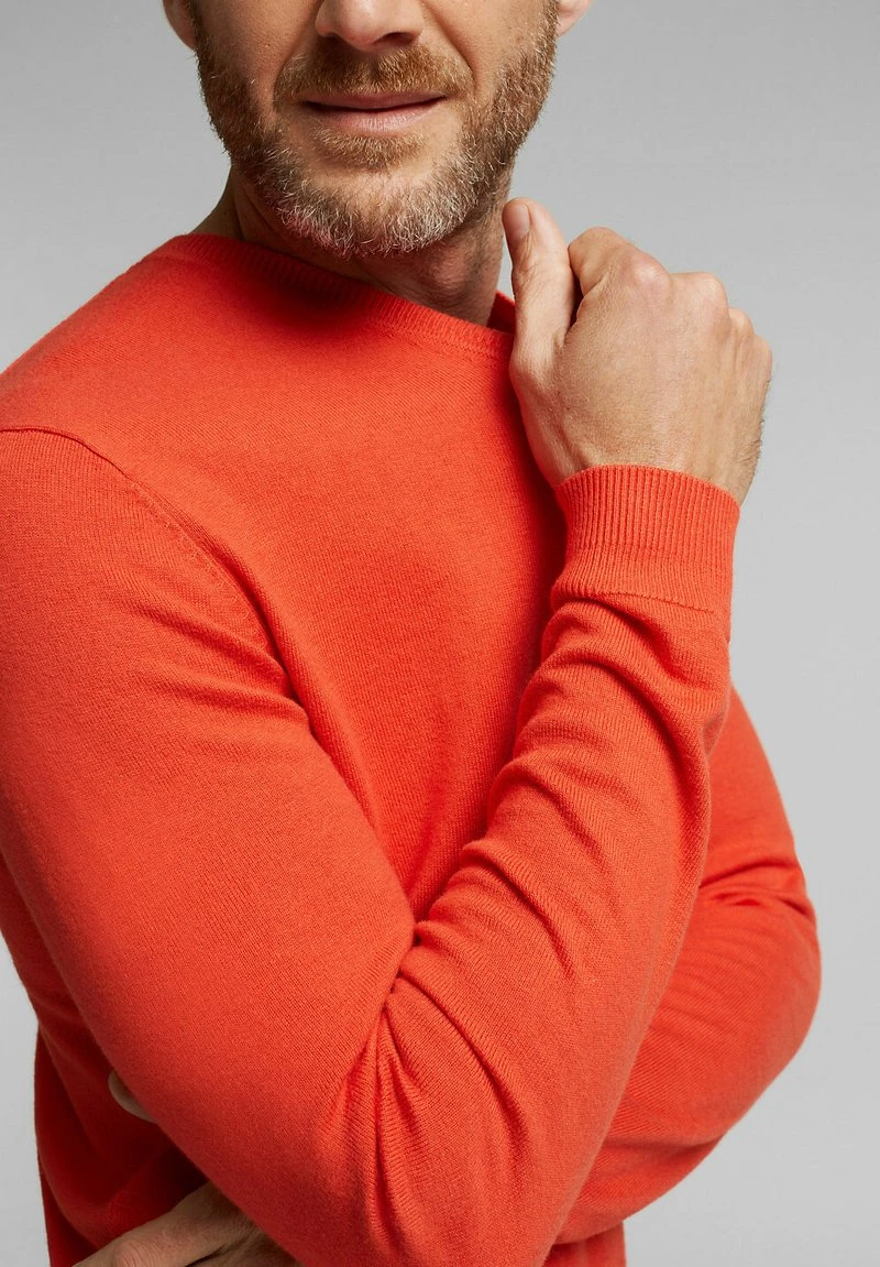 Esprit Strickpullover - Orange | Herren 6 Esprit Strickpullover - Orange | Herren – Bild 4