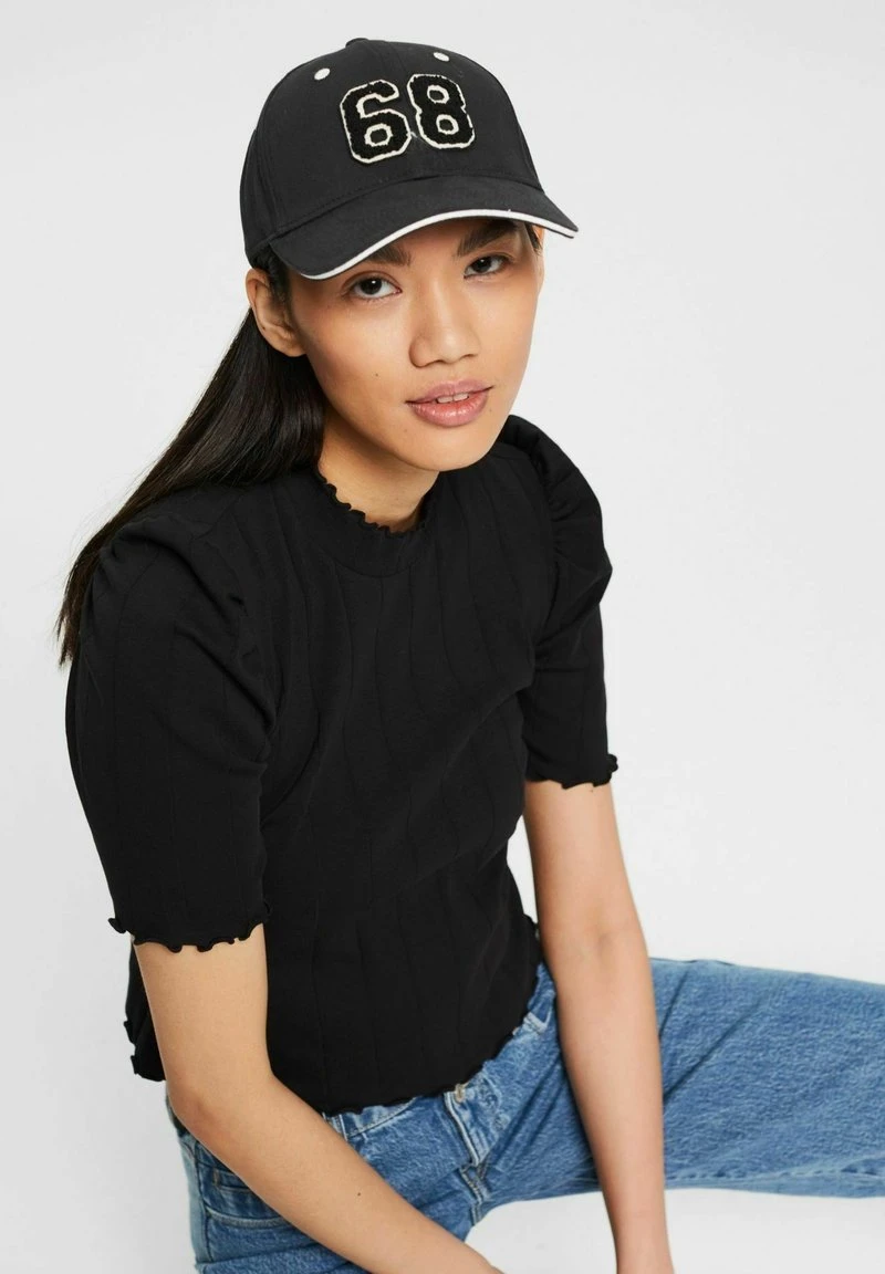 Esprit Damen MIT FROTTEE PATCH - Cap - Black 3 Esprit Damen MIT FROTTEE PATCH - Cap - Black