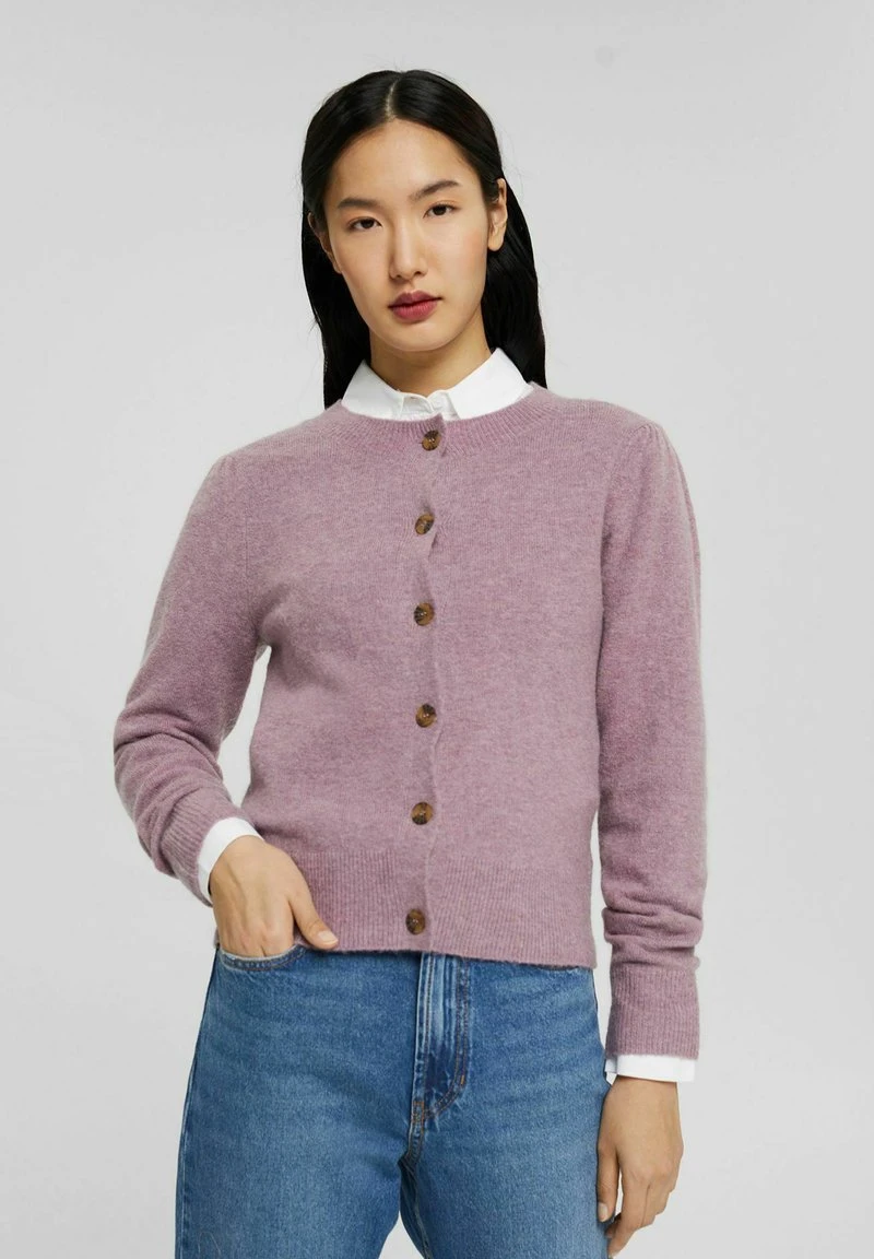 Esprit Damen Strickjacke - Mauve 8 Esprit Damen Strickjacke - Mauve – Bild 6