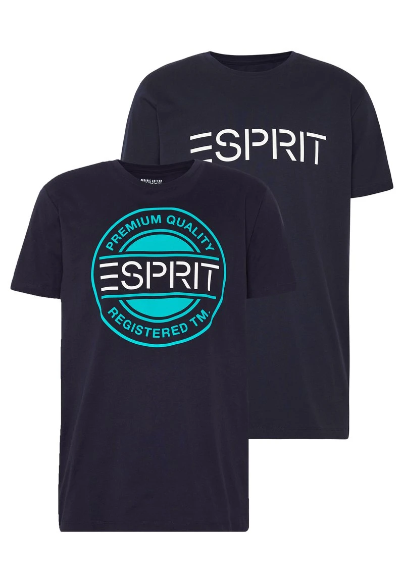 Esprit 2 PACK - T-Shirt Print - Navy | Herren 3 Esprit 2 PACK - T-Shirt Print - Navy | Herren