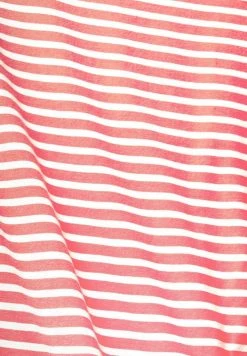 Esprit Damen MIT STREIFENMUSTER - T-Shirt Print - Coral Red -Esprit Verkäufe 2024 03b13557559247ec915d9b0ea7e733d7