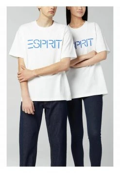 Esprit Unisex T-Shirt Print - White