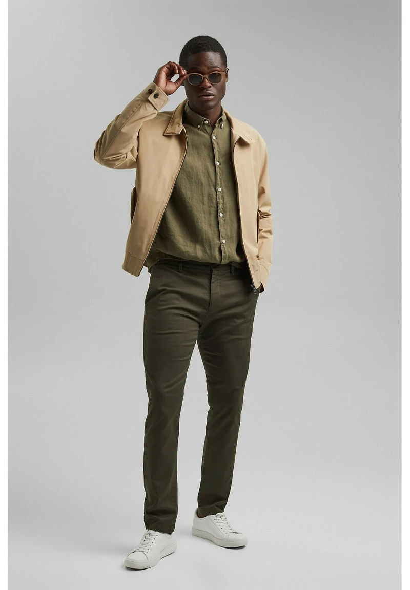 Esprit Herren Hemd - Dark Khaki 4 Esprit Herren Hemd - Dark Khaki – Bild 2