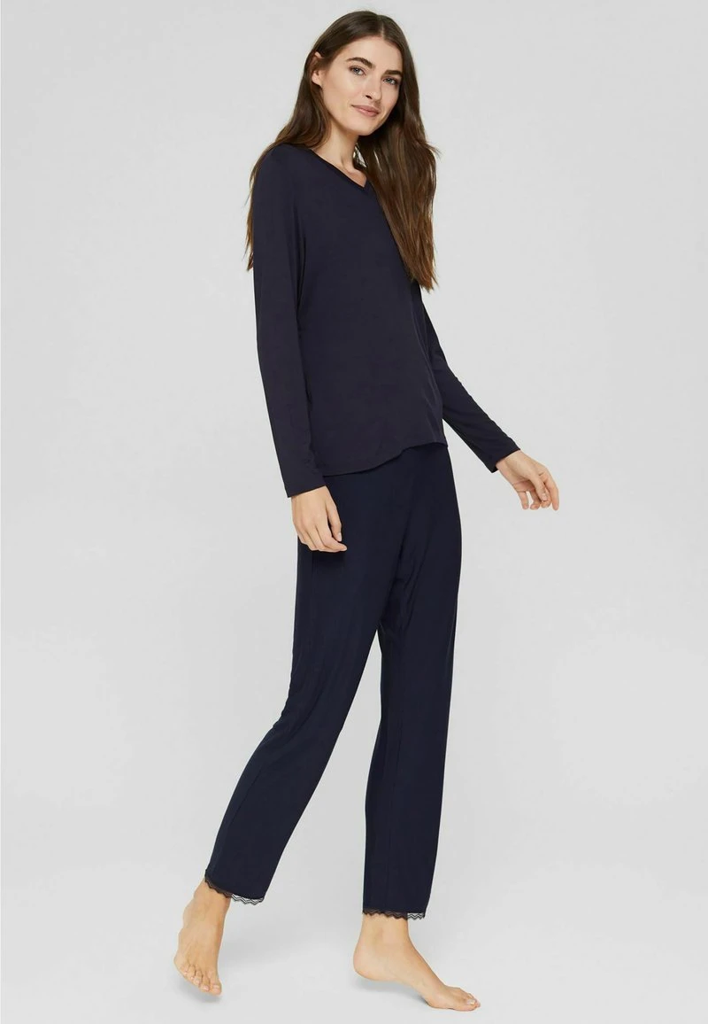 Esprit Damen Nachtwäsche Shirt - Navy 4 Esprit Damen Nachtwäsche Shirt - Navy – Bild 2