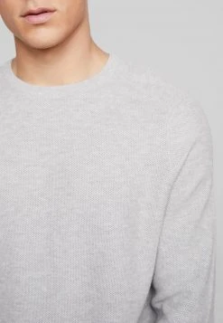 Esprit Herren HONEYCOMB - Strickpullover - Light Grey -Esprit Verkäufe 2024 06f5f8d27a9c45d8bebb7ea700cb0c04
