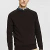 Esprit IN MELIERTER OPTIK - Strickpullover - Dark Brown | Herren