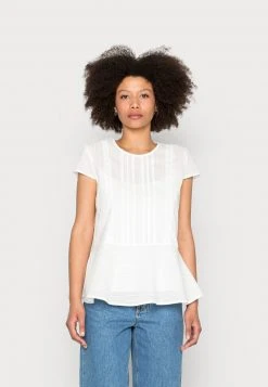 Esprit Damen BLOUSES - T-Shirt Print - Off White