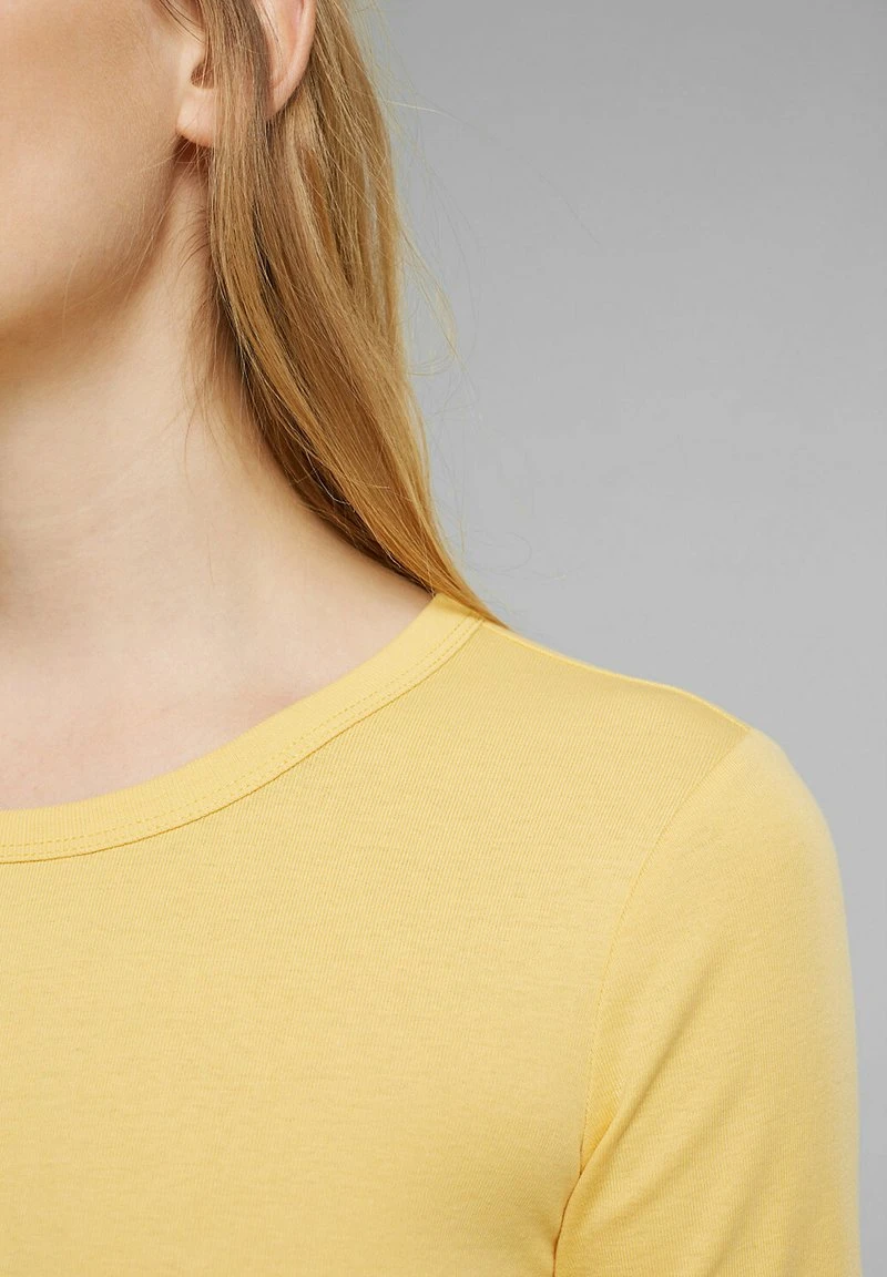 Esprit Damen T-Shirt Basic - Sunflower Yellow 6 Esprit Damen T-Shirt Basic - Sunflower Yellow – Bild 4