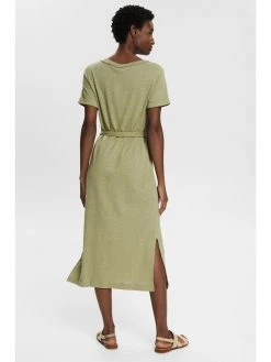 Esprit Damen HENLEY DRESS - Jerseykleid - Light Khaki -Esprit Verkäufe 2024 08a77a6db825406dabfcd5eb31848a0b