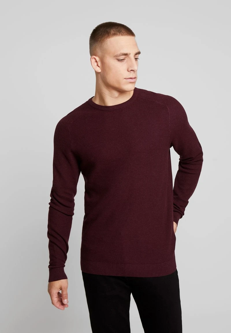 Esprit Herren HONEYCOMB - Strickpullover - Bordeaux Red 3 Esprit Herren HONEYCOMB - Strickpullover - Bordeaux Red