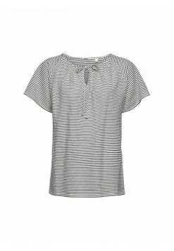 Esprit Damen GESTREIFTES - T-Shirt Print - Grey -Esprit Verkäufe 2024 0a3a7c7694da4937b2cc58397e7c3577