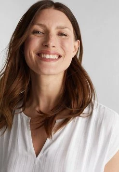 Esprit STRUKTURIERTE BLUSE AUS LENZING - Bluse - White | Damen -Esprit Verkäufe 2024 0a4d570398b54fef9a2f3e3b7fe98aa3