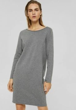 Esprit Damen FLAT - Strickkleid - Gunmetal
