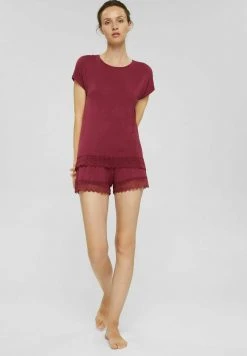 Esprit Damen Nachtwäsche Set - Dark Red -Esprit Verkäufe 2024 0b0cfc349ba2490cb39f8b61fd99212a