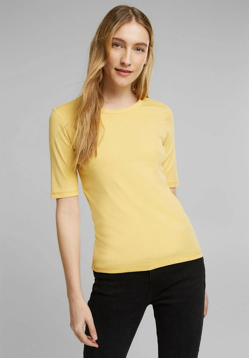 Esprit Damen T-Shirt Basic - Sunflower Yellow 3 Esprit Damen T-Shirt Basic - Sunflower Yellow