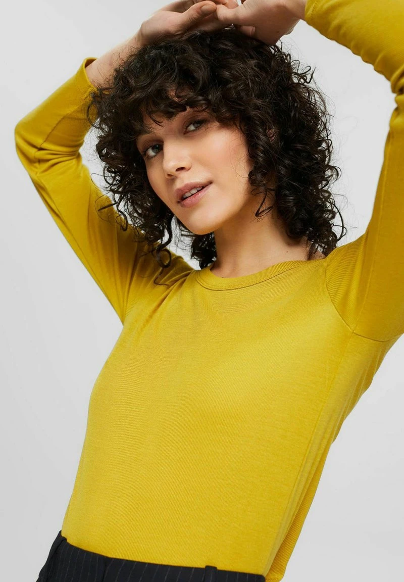 Esprit Damen Langarmshirt - Brass Yellow 7 Esprit Damen Langarmshirt - Brass Yellow – Bild 5