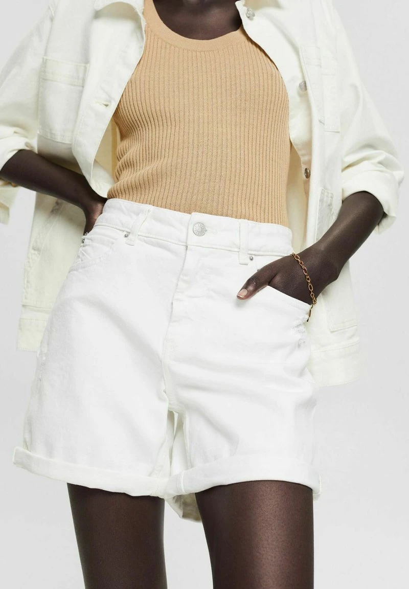Esprit MIT DESTROYED-EFFEKT - Jeans Shorts - Off White | Damen 3 Esprit MIT DESTROYED-EFFEKT - Jeans Shorts - Off White | Damen