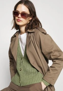 Esprit Damen TAPE CARDIGAN - Strickjacke - Light Khaki -Esprit Verkäufe 2024 0f631592cd864e3885e122fcee739eff