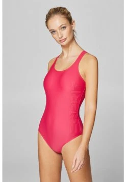 Esprit Damen OCEAN BEACH LOGO SWIMSUIT - Badeanzug - Mottled Pink