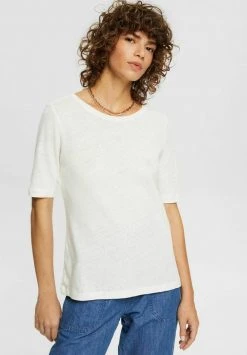 Esprit Damen T-Shirt Basic - Off White