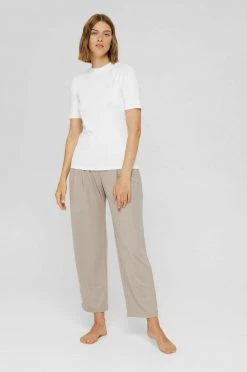 Esprit Damen Nachtwäsche Hose - Light Taupe