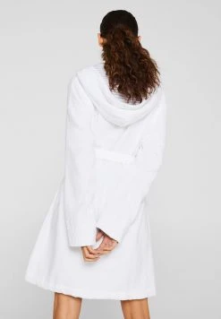 Esprit Damen BADEMANTEL MIT STREIFEN - Bademantel - White -Esprit Verkäufe 2024 147a8c36b89940faad45e4972935a03f