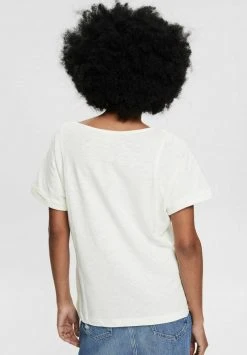 Esprit T-Shirt Basic - Off White | Damen -Esprit Verkäufe 2024 149c2ee1760c4db685fa23dba59c160b