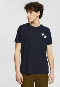 Esprit Herren T-Shirt Print - Navy
