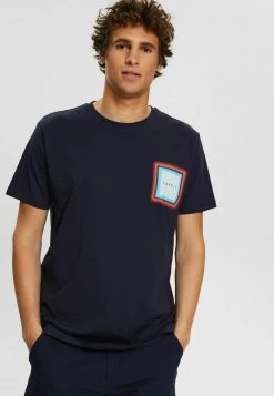 Esprit T-Shirt Print - Navy | Herren