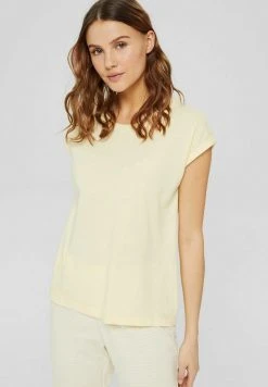 Esprit Damen Nachtwäsche Shirt - Pastel Yellow