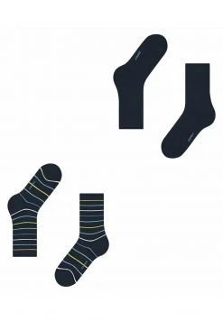 Esprit Damen MULTI STRIPE 2-PACK - Socken - Marine