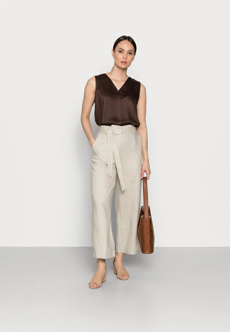 Esprit Damen PANT WIDE LEG - Stoffhose - Sand 4 Esprit Damen PANT WIDE LEG - Stoffhose - Sand – Bild 2
