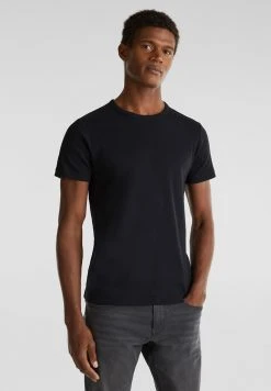 Esprit RIPP-SHIRT AUS 100%25 BAUMWOLLE - T-Shirt Basic - Black | Herren