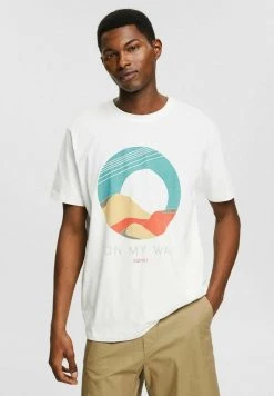 Esprit Herren REGULAR FIT - T-Shirt Print - Off White