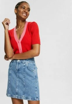 Esprit Damen A-Linien-Rock - Blue Medium Wash