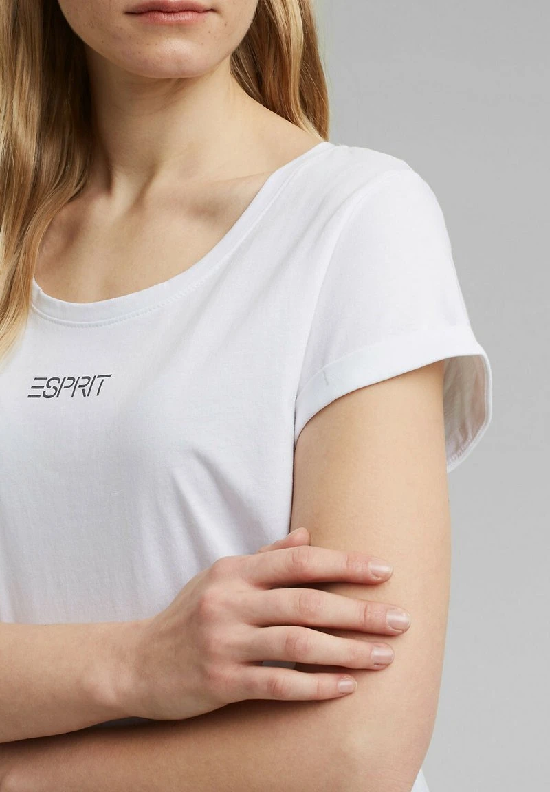 Esprit T-Shirt Print - White | Damen 6 Esprit T-Shirt Print - White | Damen – Bild 4