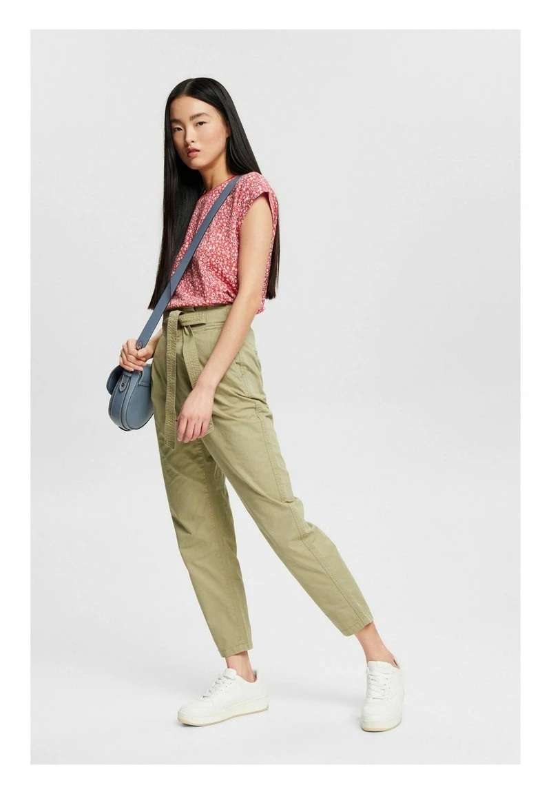 Esprit Damen MIT SICHTBARER KNOPFLEISTE - Stoffhose - Light Khaki 4 Esprit Damen MIT SICHTBARER KNOPFLEISTE - Stoffhose - Light Khaki – Bild 2