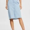 Esprit Damen SKIRTS DENIM - Bleistiftrock - Blue Light Wash -Esprit Verkäufe 2024 198c45e5fa2d41dfb01fa441a7da3974
