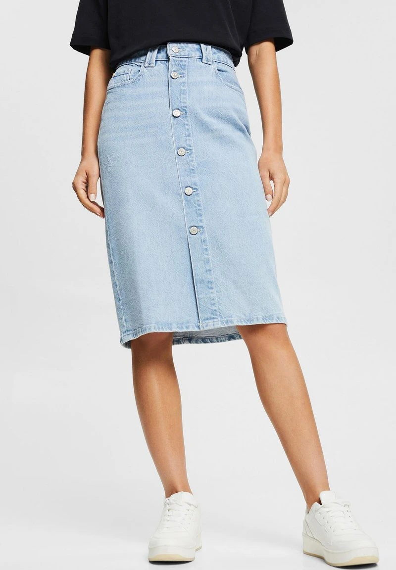 Esprit Damen SKIRTS DENIM - Bleistiftrock - Blue Light Wash 3 Esprit Damen SKIRTS DENIM - Bleistiftrock - Blue Light Wash