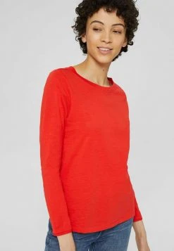 Esprit Langarmshirt - Orange Red | Damen