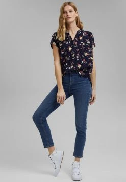 Esprit Damen AOP - Bluse - Navy -Esprit Verkäufe 2024 1b83c532aaf047ac9eae6ce1fd4ef3f4