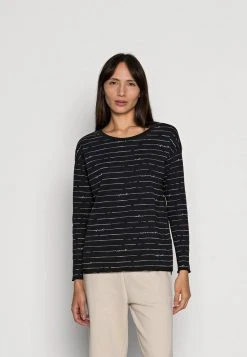 Esprit Damen BOATY NECK - Langarmshirt - Black