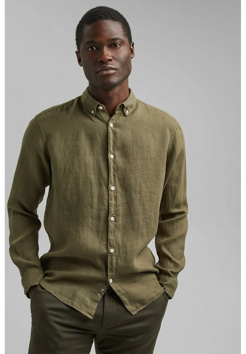 Esprit Herren Hemd - Dark Khaki 3 Esprit Herren Hemd - Dark Khaki