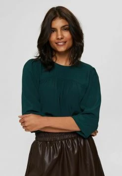 Esprit Damen MAROC BLOUS - Tunika - Dark Teal Green