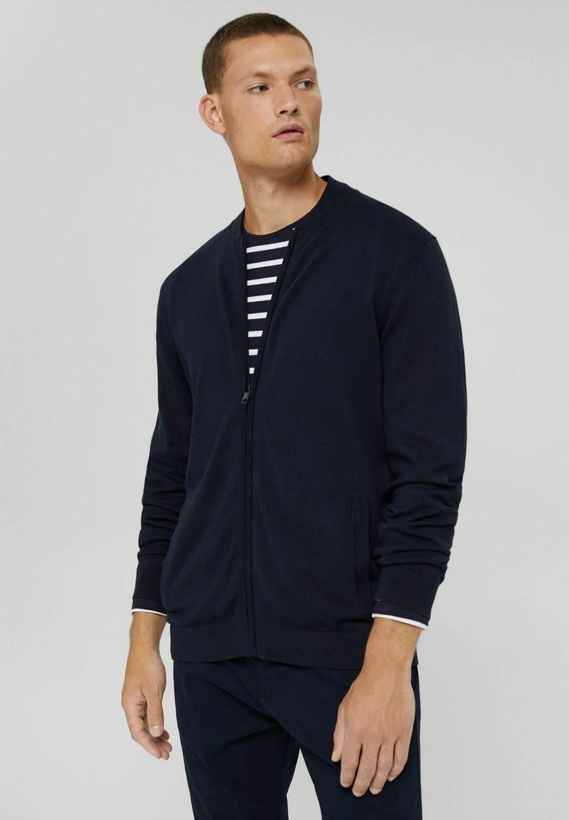 Esprit Herren PIMA - Strickjacke - Navy 3 Esprit Herren PIMA - Strickjacke - Navy