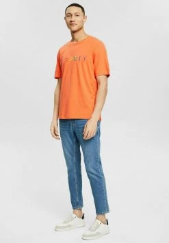Esprit Herren T-Shirt Print - Bright Orange -Esprit Verkäufe 2024 1e1e3d6d7da04f2dbb131b6010567929