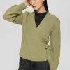Esprit Damen Strickjacke - Light Khaki
