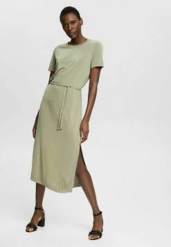 Esprit Damen Jerseykleid - Light Khaki -Esprit Verkäufe 2024 1e682a4d467f43268dcf01a0c4cff89a